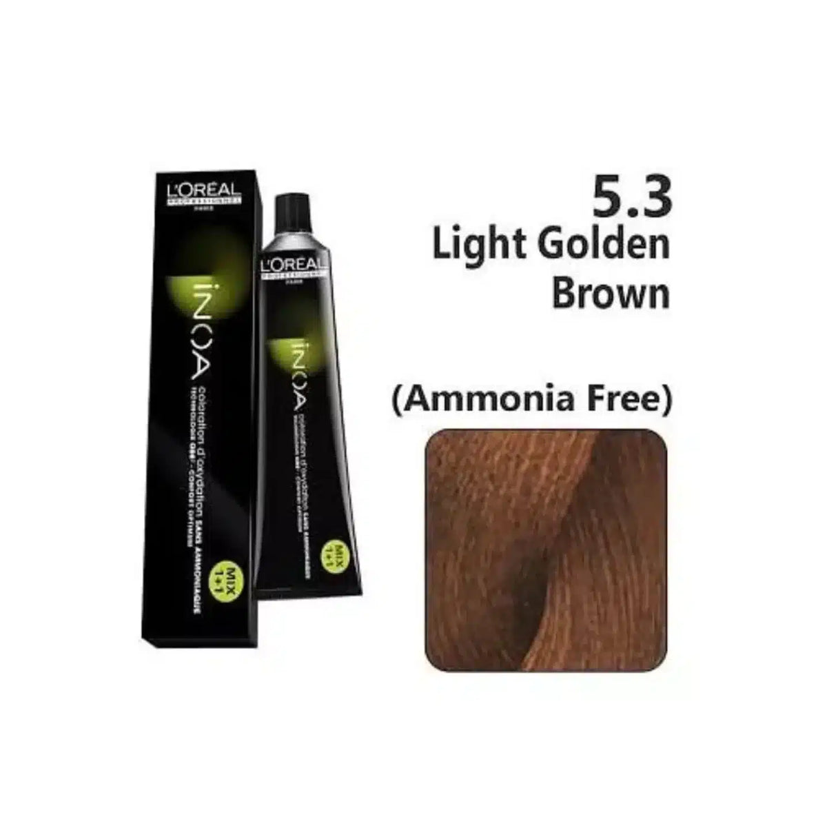 L‚ÄôOreal Professionnel Inoa Ammonia Free Hair Color 5.3 (Light Golden Brown) - Pinkbliss