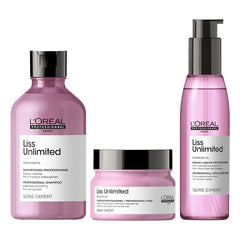 L‚ÄôOr√©al Professional Liss Unlimited Shampoo, mask, oil Combo (300ml, 125ml, 250ml) - Pinkbliss