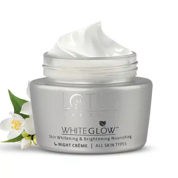 Lotus Herbals White Glow Skin Whitening And Brightening Nourishing Night Cream | 60G - Pinkbliss