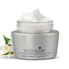 Lotus Herbals White Glow Skin Whitening And Brightening Nourishing Night Cream | 60G - Pinkbliss