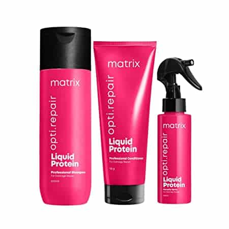 Matrix Opti.Repair Liquid Protein Shampoo Conditioner and Spray (200ml + 98g + 100ml) - Pinkbliss