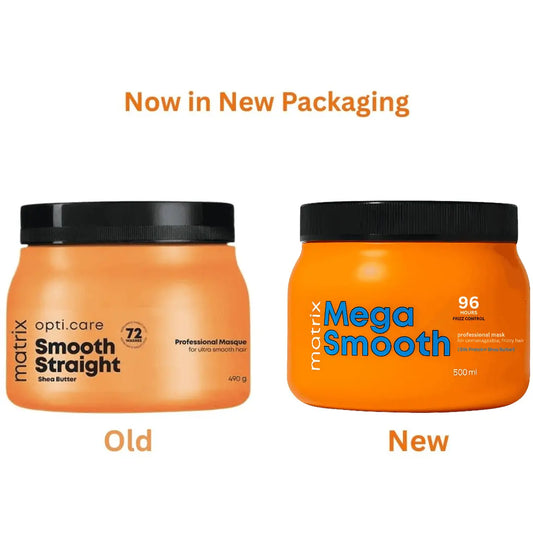 Matrix Mega Smooth Shampoo 1000ml and Shea butter Mask 500gm Combo
