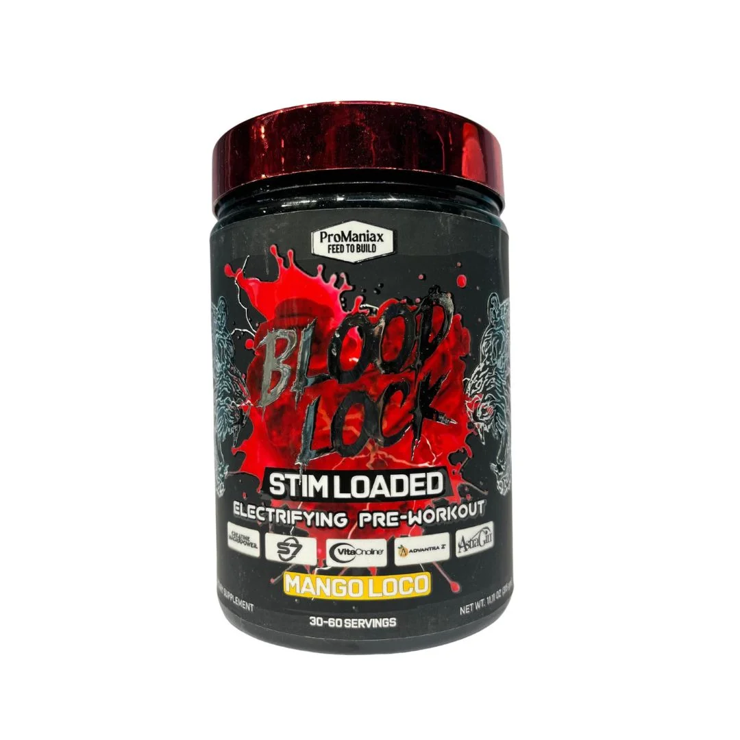 Promaniax Blood Lock Pre-Workout 60 Servings – MANGO LOCO