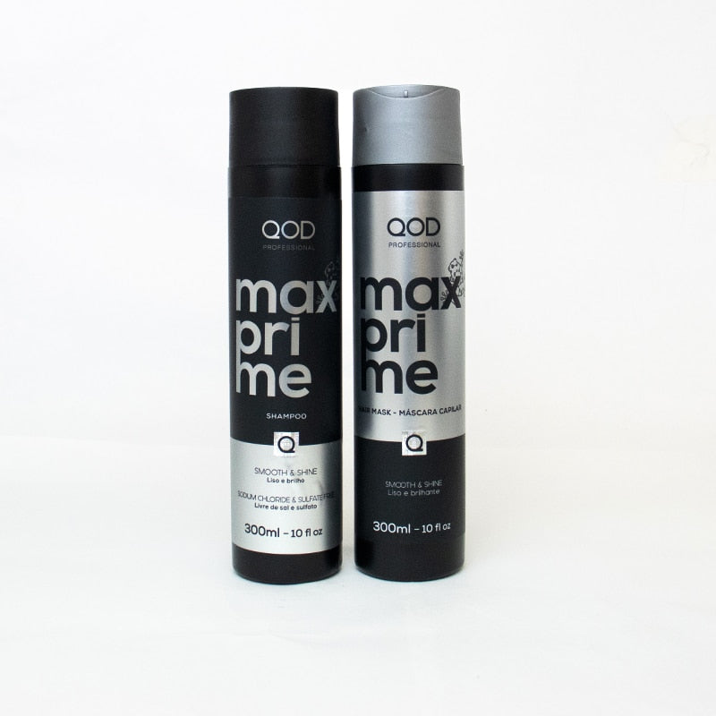 QOD Professional Max Prime Shampoo and Hair Mask ‚Äì 300ml Each - Pinkbliss
