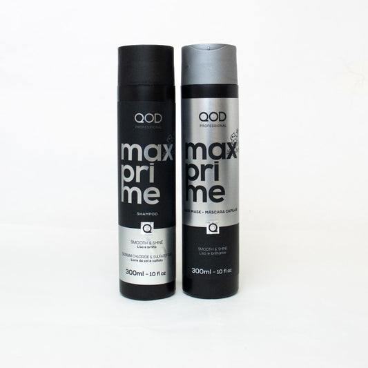 QOD Professional Max Prime Shampoo and Hair Mask ‚Äì 300ml Each - Pinkbliss