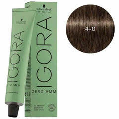 Schwarzkopf Professional IGORA Zero Ammonia Permanent Color (4-0 Medium Brown) New pack - Pinkbliss