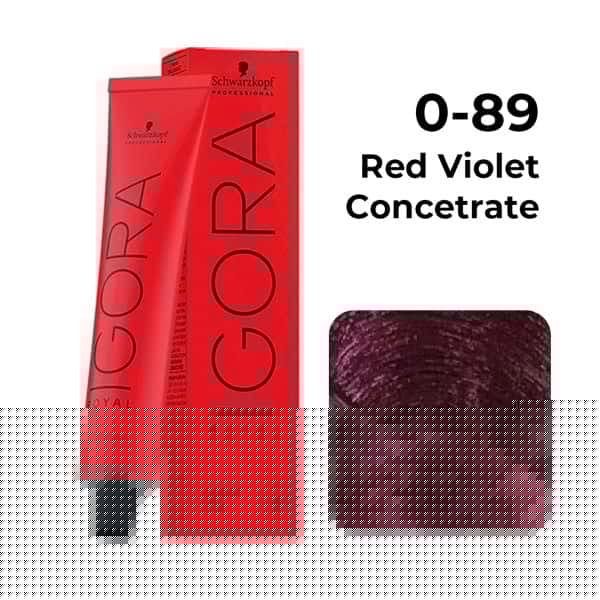 Schwarzkopf Professional Igora Royal Permanent Color (0-89 Red Violet Concetrate) - Pinkbliss