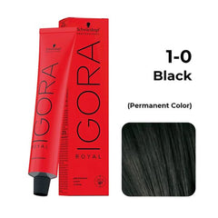 Schwarzkopf Professional Igora Royal Permanent Color Creme (1-0 Black) - Pinkbliss