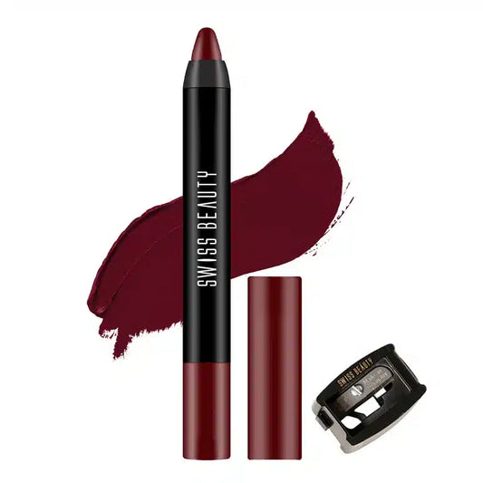 Swiss Beauty Stay on Matte Lip Crayon 24 shades - Dynamite Berry - Pinkbliss