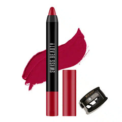 Swiss Beauty Stay on Matte Lip Crayon 24 shades - Pink Rose - Pinkbliss