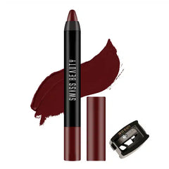 Swiss Beauty Stay on Matte Lip Crayon 24 shades - Murphy Wine - Pinkbliss