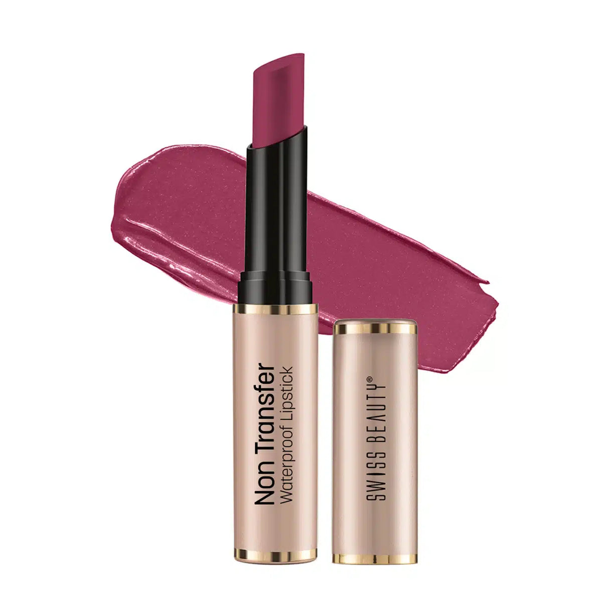 Swiss Beauty Non-Transfer Lipstick, Matte Finish, Lightweight, Smudge-Proof, Rich Colour Payoff, Non-Drying - Pink-Blossom - Pinkbliss