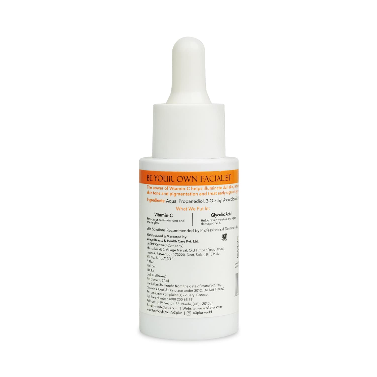O3+ Skins Lutions Vitamin C Serum Glow- Face and Neck Serum 30ml - Pinkbliss