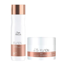 Wella Professionals Fusion Intense Repair Shampoo 250ml & Mask 150ml Combo - Pinkbliss