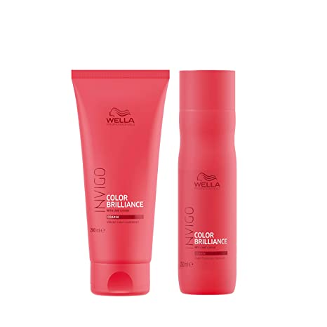 Wella Professionals INVIGO Color Brilliance Shampoo 250ml and Conditioner 200ml Combo - Pinkbliss