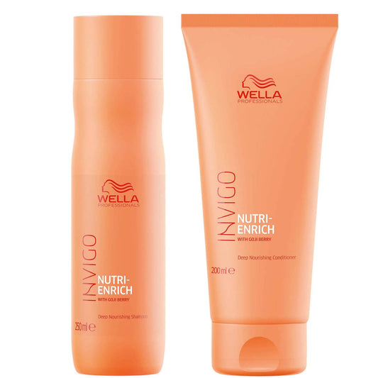Wella Professionals INVIGO Nutri-Enrich Shampoo 250ml and Conditioner 200ml - Pinkbliss