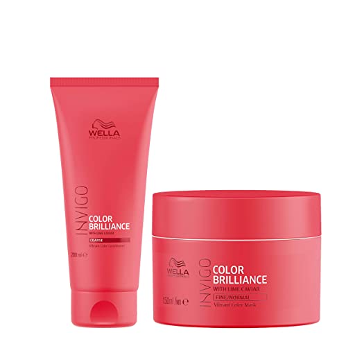 Wella Professionals Invigo Color Brilliance Conditioner 200ml & Mask 150ml Duo - Pinkbliss