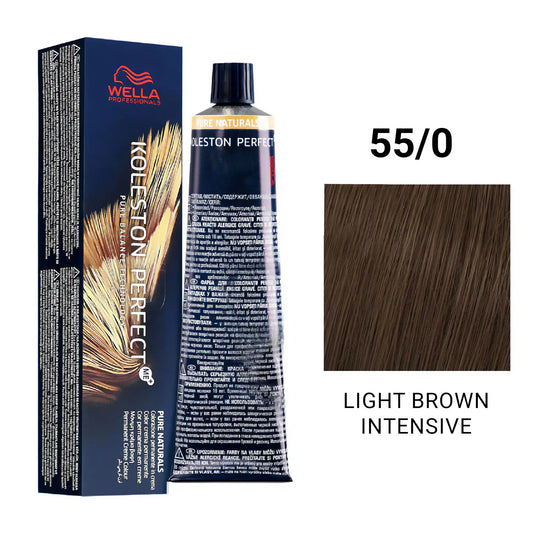 Wella Professionals Koleston Perfect ME+ Pure Naturals - 55/0 Light Brown Intensive - Pinkbliss