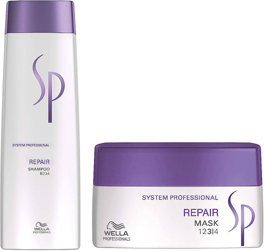 Wella Professionals Sp Repair Shampoo 250ml and Mask 200ml - Pinkbliss
