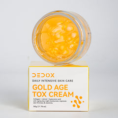 DEDOX Gold Age Tox Cream key ingredients - collagen, retinol, hyaluronic acid