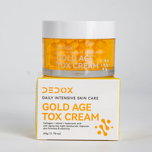 DEDOX Gold Age Tox Cream - Anti-Ageing Moisturiser with Collagen, Retinol & Hyaluronic Acid 50g