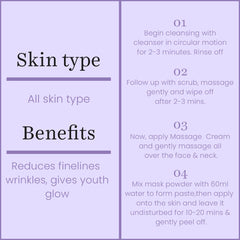 O3+ Skins Lutions Anti Ageing Facial kit With Peel off Mask 45gm - Pinkbliss