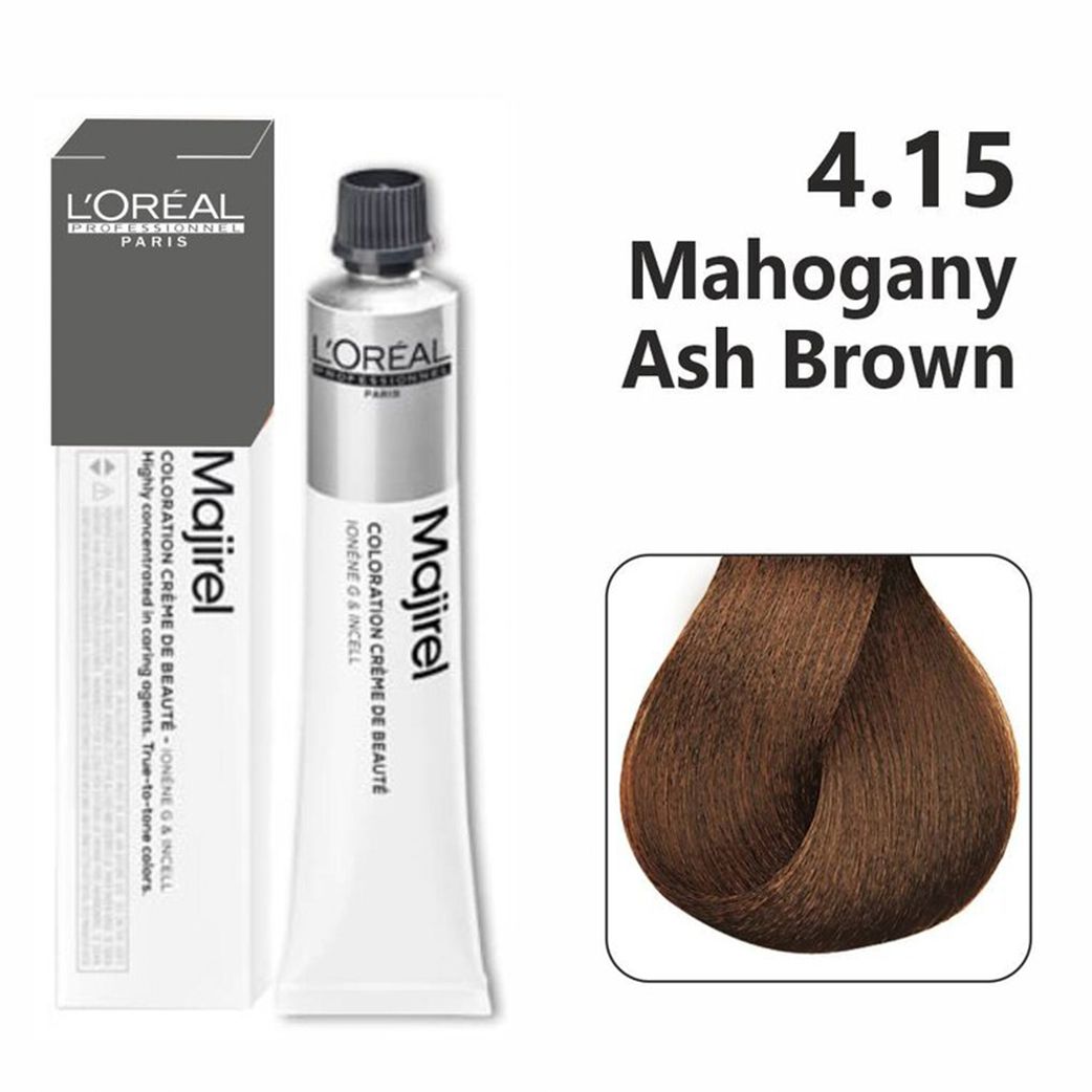 L‚ÄôOr√©al Professionnel Majirel ‚Äì 4.15 (Mahogany Ash Brown) - Pinkbliss