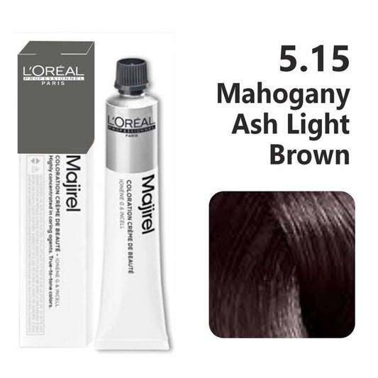 L‚ÄôOr√©al Professionnel Majirel ‚Äì 5.15 (Mahogany Ash Light Brown) - Pinkbliss