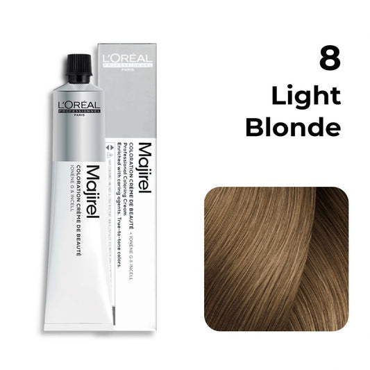 L‚Äôoreal Professionnel Majirel ‚Äì 8 (Light Blonde) - Pinkbliss