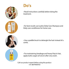 Luxliss Keratin Smoothning Treatment 100ML, Golden - Pinkbliss