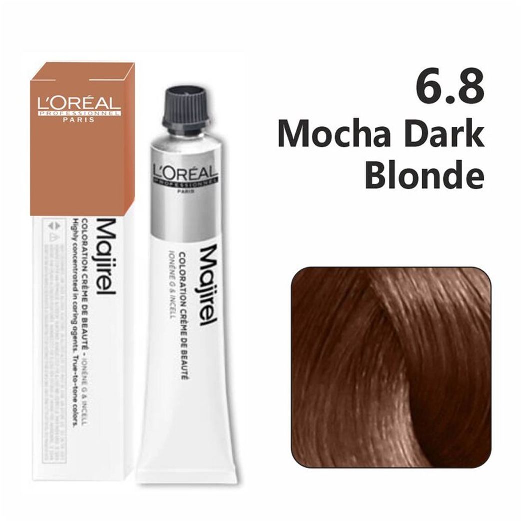L‚ÄôOr√©al Professionnel Majirel ‚Äì 6.8 (Mocha Dark Blonde) - Pinkbliss