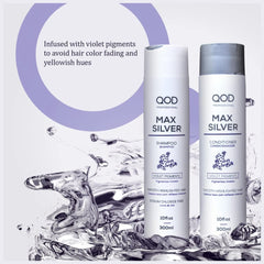 QOD Professional Max Silver Shampoo ‚Äì Conditioner 300ml Combo - Pinkbliss