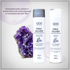 QOD Professional Max Silver Shampoo ‚Äì Conditioner 300ml Combo - Pinkbliss