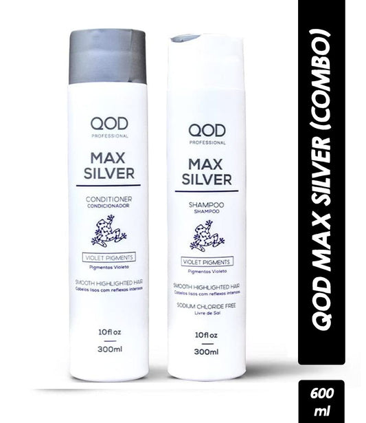 QOD Professional Max Silver Shampoo ‚Äì Conditioner 300ml Combo - Pinkbliss