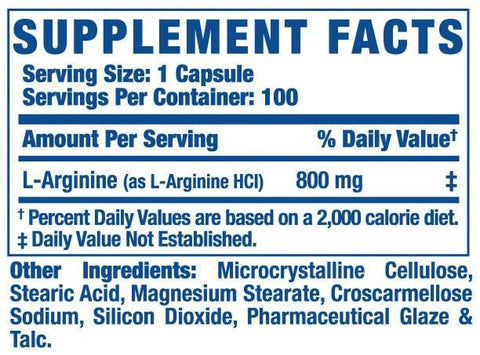 Ronnie Coleman L-Arginine XS ‚Äì 100 Capsules - Pinkbliss