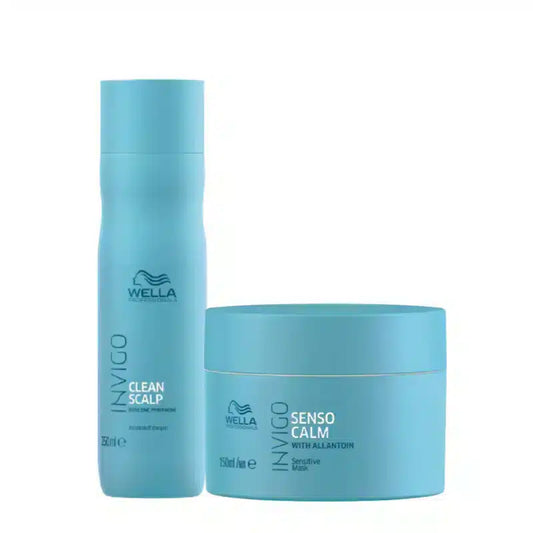 Wella Professionals INVIGO Senso Calm Shampoo 250ml and Mask 150ml - Pinkbliss